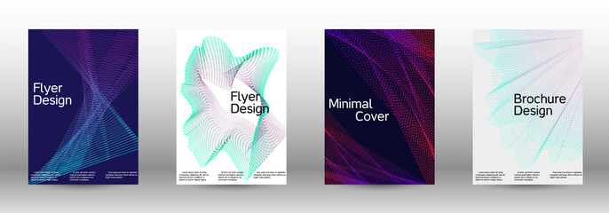 Cover design template set 