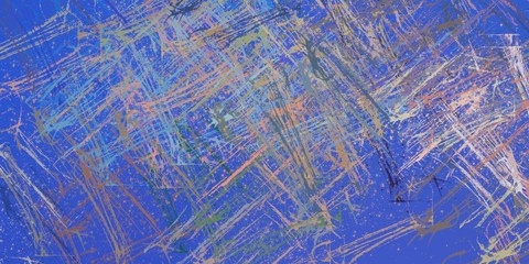 Crazy sketch random pattern. Creative chaos and variety. Modern art drawing painting. 2d illustration. Digital texture wallpaper. Artistic sketch draw backdrop material. 