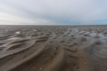 Sandmuster am Strand