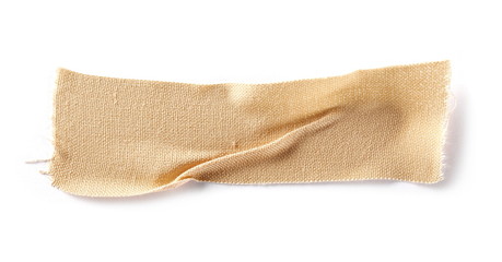 Fototapeta na wymiar Adhesive bandage isolated on white background, top view
