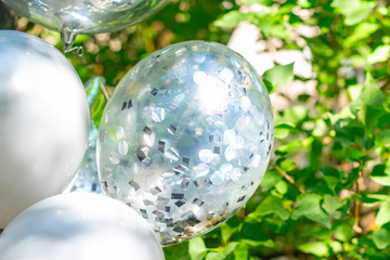 balloons outdoor as a decoration