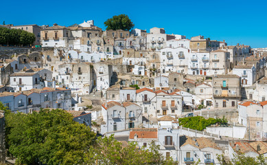 Scenic sight in Monte Sant'Angelo, ancient village in the Province of Foggia, Apulia (Puglia),...