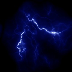 Lightning Thunderbolt template for design. Electric discharge in the sky