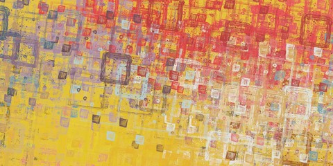 Fototapeta premium Canvas painting. Colorful background texture. 2d illustration. Texture backdrop.