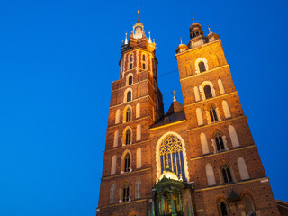 Basilica of Saint Mary in Krakow, Poland.
