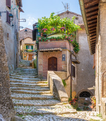 Fototapeta na wymiar Scenic sight in Artena, old rural village in Rome Province, Latium, central Italy.