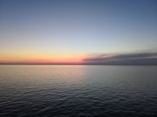 Abendrot auf dem Wasser