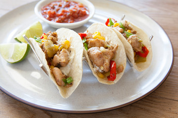 Grilled Chicken Tacos with Corn
