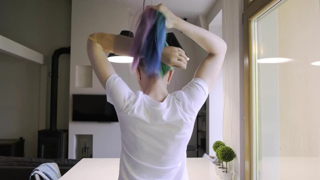 Disabled Woman Preparing For Cooking