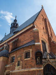 Fototapeta na wymiar St. Barbara's Church in Krakow, Poland.