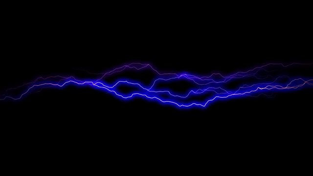 thunder light in sky motion