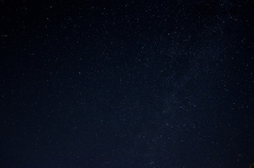 Naklejka na ściany i meble Beautiful night sky full of stars. Part of the Milky Way in the sky.