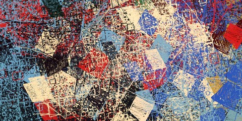 Naklejka premium Modern art. Artistic brush. Oil painting. 2d illustration. Texture backdrop.