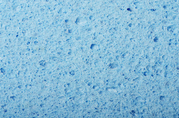 Fototapeta na wymiar Oval blue cellulose facial sponge