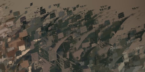 Handmade surreal abstract pattern. Modern artistic canvas. 2d illustration. Texture backdrop painting.