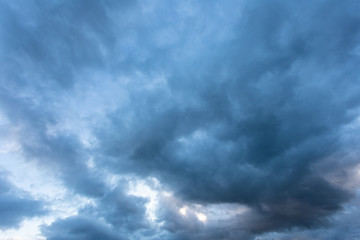 cloudy sky before a thunderstorm