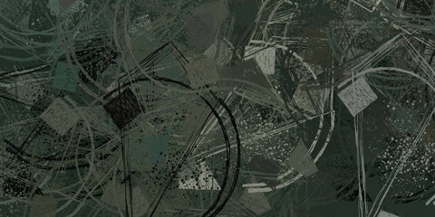 Handmade surreal abstract pattern. Modern artistic canvas. 2d illustration. Texture backdrop painting.