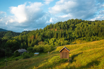 Mountain, beautiful landscape. Ukraine, the Carpathian Mountains. Concept of travel, tourism, holidays, vacation