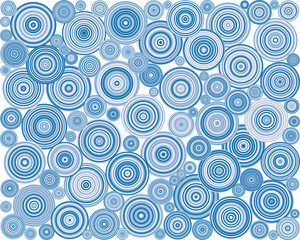 Abstract Generative Art color distributed  circles dots background illustration