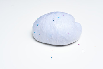 Kid's homemade slime for trendy new toy finished product of children's activity or science...