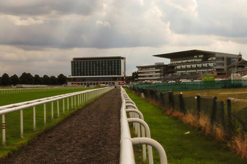 Doncaster,South Yorkshire/UK-June 12 2019:Doncaster Racecourse on a summers day.