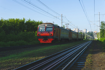 morning commuter train