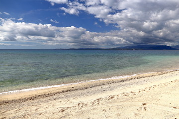 Plage de sable blanc