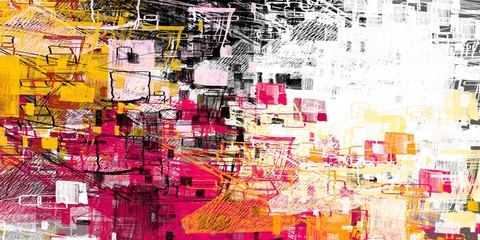 Fototapeta premium Illustration painted. Rough sketch surface. 2d illustration. Texture backdrop painting.