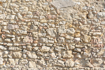 Muro de piedra antigua