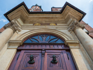 Landscape of the old town of Krakow, Poland.