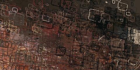 Retro style oil drawing. 2d illustration. Texture backdrop painting.