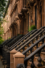 A perspective of Brooklyn Heigts stoop stairs