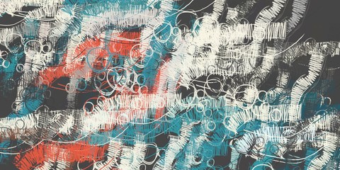 Retro style oil drawing. 2d illustration. Texture backdrop painting.