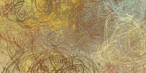 Handmade surreal abstract pattern. Modern artistic canvas. 2d illustration. Texture backdrop painting.