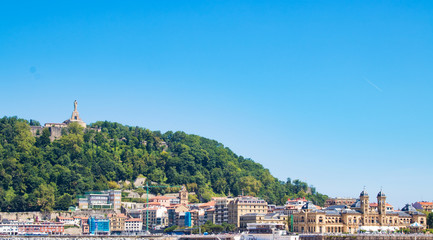 shell beach in san sebastian, guipuzcoa, Spain