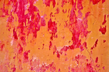 Empty red and orange colorful surface space for text, backdrop or banner background.