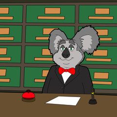 un dibujo de koala consejer © juanpablo