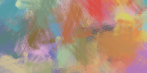 Canvas painting. Colorful background texture. 2d illustration.