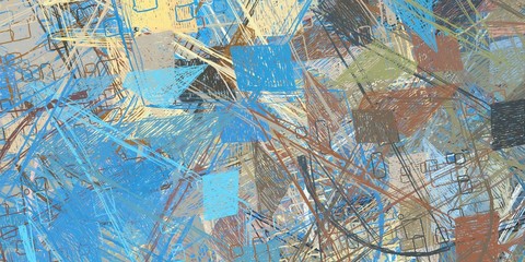 Canvas painting. Colorful background texture. 2d illustration.