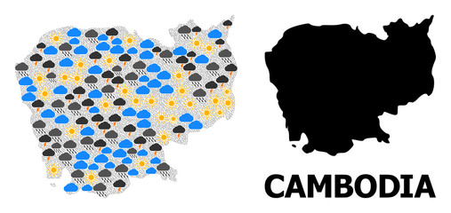 Weather Pattern Map of Cambodia