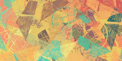 Canvas painting. Colorful background texture. 2d illustration.