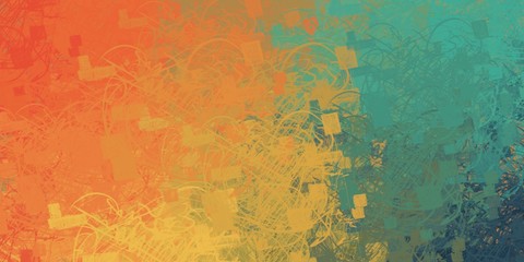 Obraz premium Handmade surreal abstract pattern. Modern artistic canvas. 2d illustration.