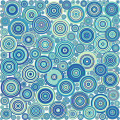 Abstract Generative Art color distributed  circles dots background illustration