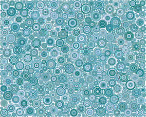Abstract Generative Art color distributed  circles dots background illustration