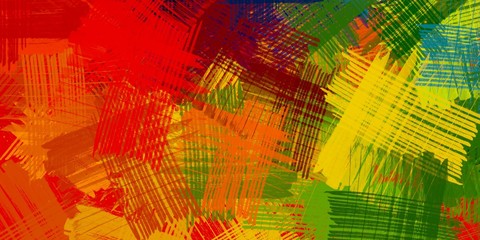 Poster oil painting element. 2d illustration.