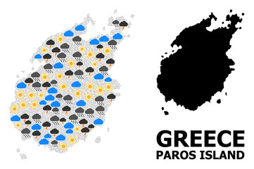 Weather Pattern Map of Paros Island