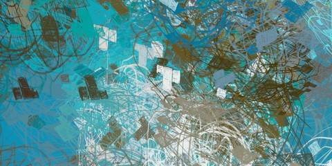 Retro style oil drawing. 2d illustration.