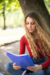 Fototapeta premium Teenager female student