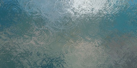 Retro style oil drawing. 2d illustration.