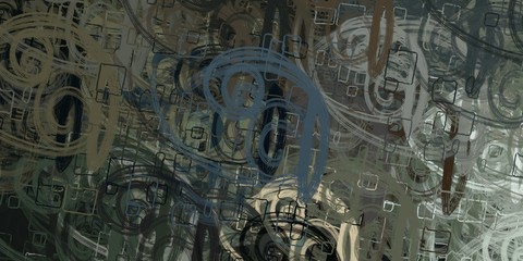 Vintage old fashion painting. 2d illustration.